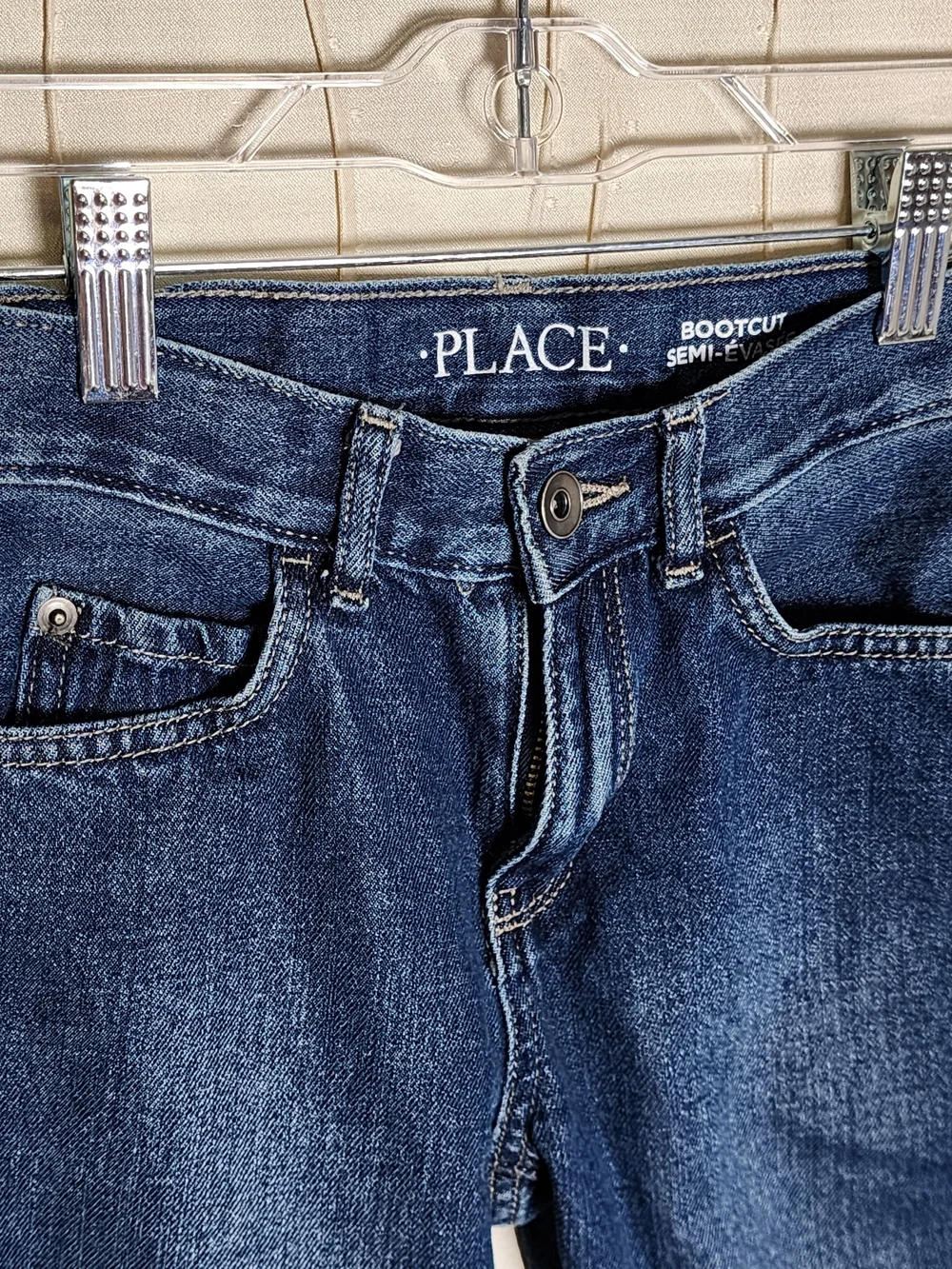 The Children's Place Boy's Classic Straight-Leg Jeans, Slim- Dark Blue- 10